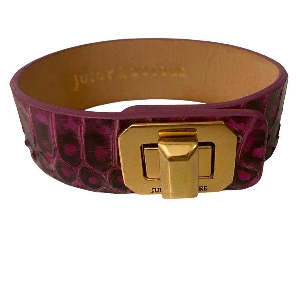 Y2K 90's Retro Purple Juicy Couture Snakeskin bracelet. Never worn 8" Long